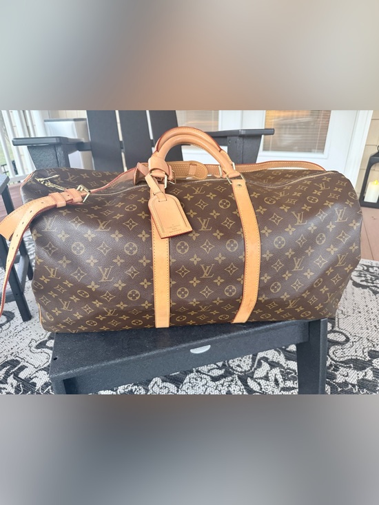 Louis Vuitton Handbags - Louis Vuitton Keepall Bandouliere 60 Monogram Duffel Strap Lock Keys Insert